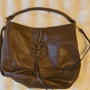 Tory Burch Brown Leather Shoulder Bag